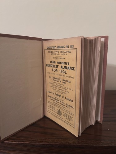1923 wisden paperback with - 1923,