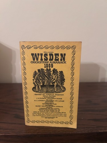 1969 wisden linen with - wisden,