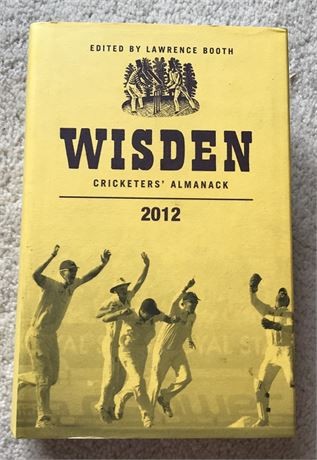 2012 original hardback - hardback, wisden